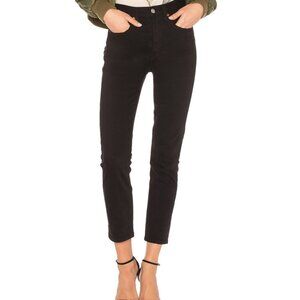 RE/DONE Made in USA Originals Double Needle Crop Jeans Black Size 26